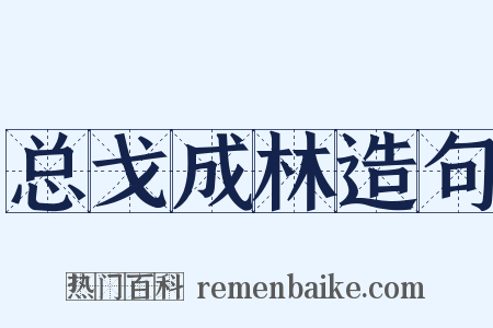 总戈成林造句是什么意思的图片